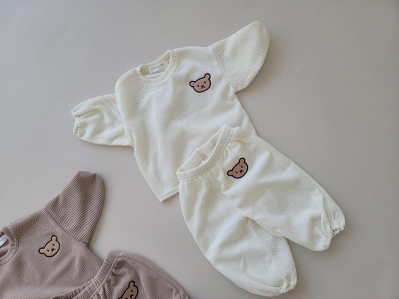Moran - Korean Children Fashion - #kidsshorts - Knit Bear Set - 12