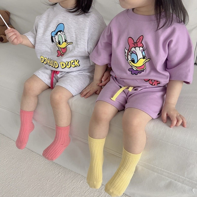 Moran - Korean Children Fashion - #kidsshorts - Retro D Set - 8