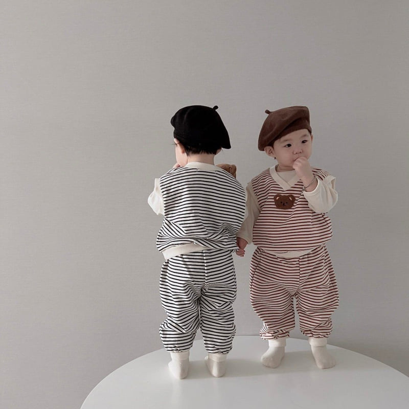 Moran - Korean Children Fashion - #fashionkids - Mane Bear Set - 4