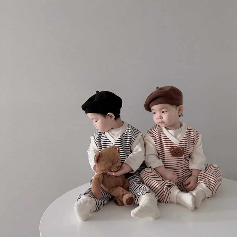 Moran - Korean Children Fashion - #kidsstore - Mane Bear Set - 5