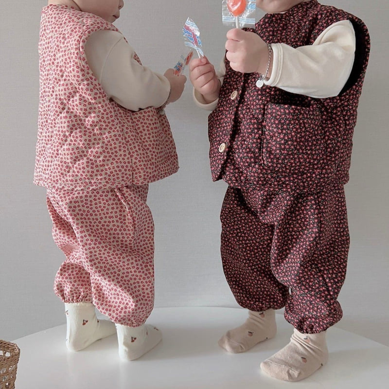 Moran - Korean Children Fashion - #kidsstore - Full of Flowers Set - 3
