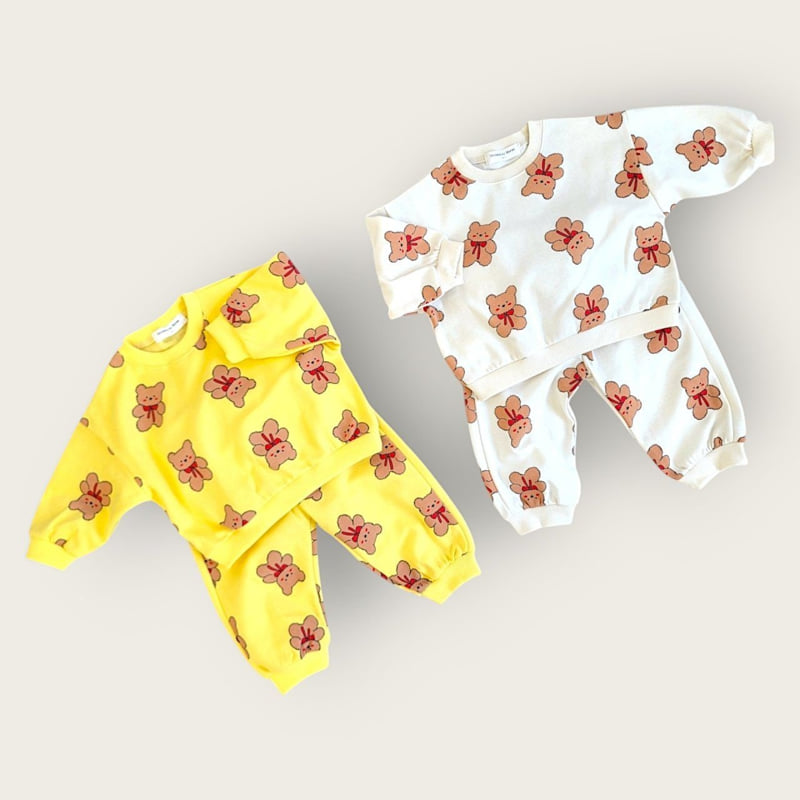 Moran - Korean Children Fashion - #kidzfashiontrend - Ribbon Bear Set - 8