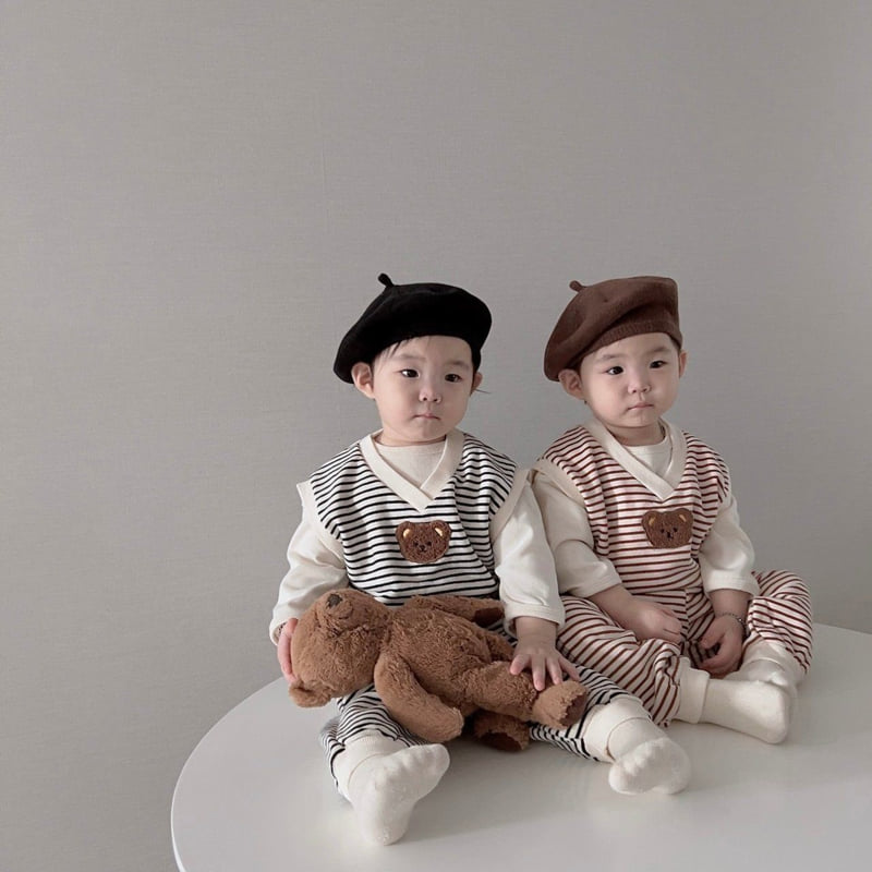 Moran - Korean Children Fashion - #kidzfashiontrend - Mane Bear Set - 6