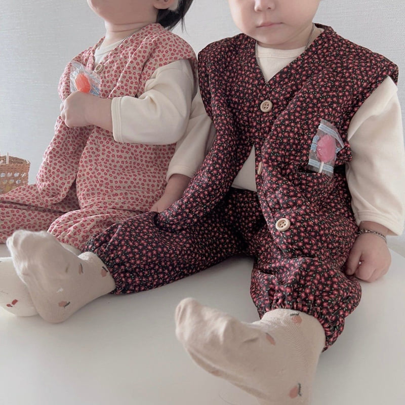 Moran - Korean Children Fashion - #kidsstore - Full of Flowers Set - 4