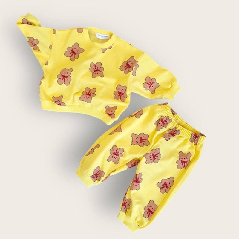 Moran - Korean Children Fashion - #littlefashionista - Ribbon Bear Set - 10