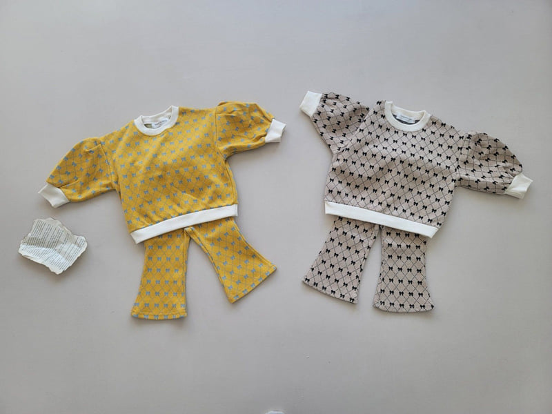 Moran - Korean Children Fashion - #littlefashionista - Ribbon Bootcut Set - 9