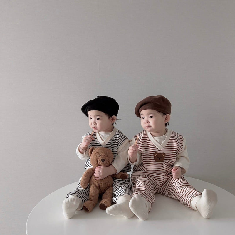 Moran - Korean Children Fashion - #littlefashionista - Mane Bear Set - 8