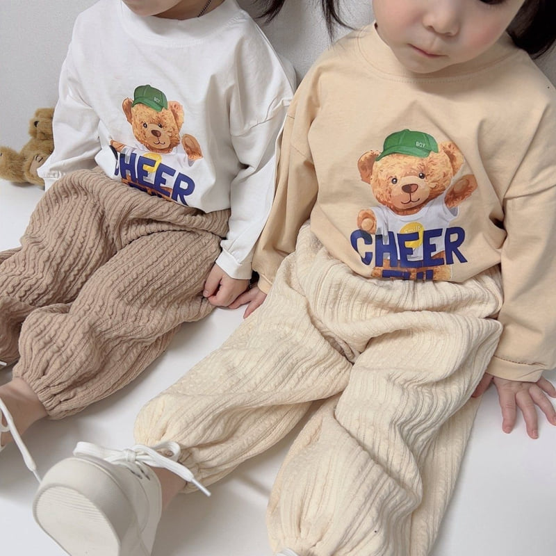 Moran - Korean Children Fashion - #littlefashionista - Bear Tee - 2