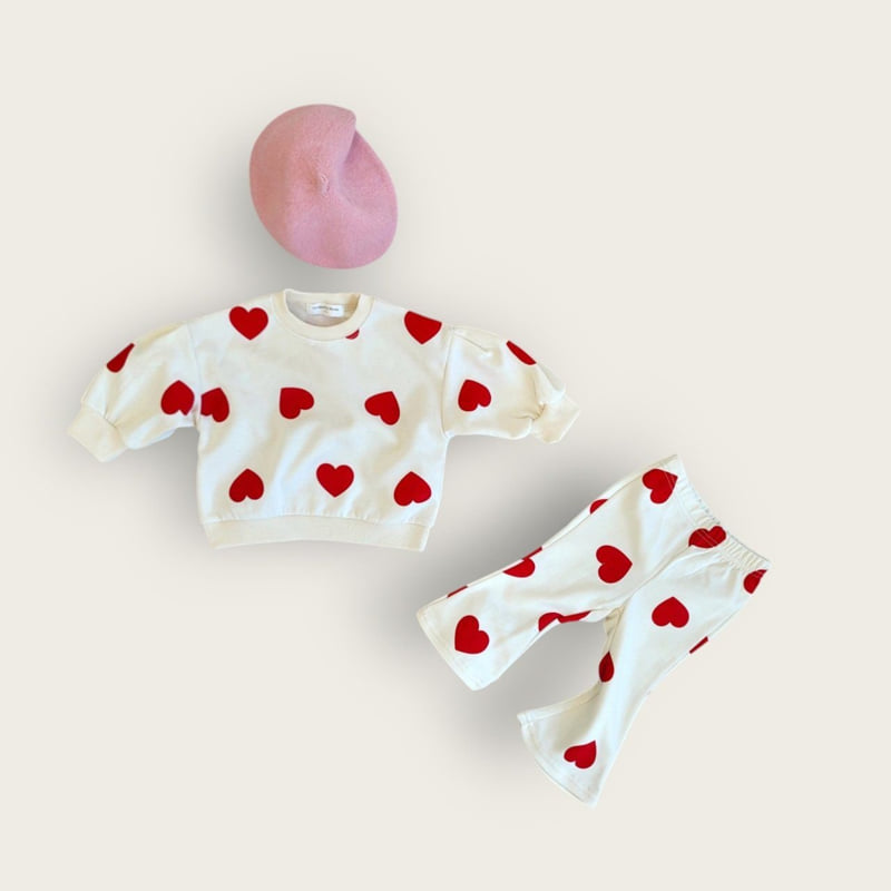 Moran - Korean Children Fashion - #littlefashionista - Love Bootcut Set - 12