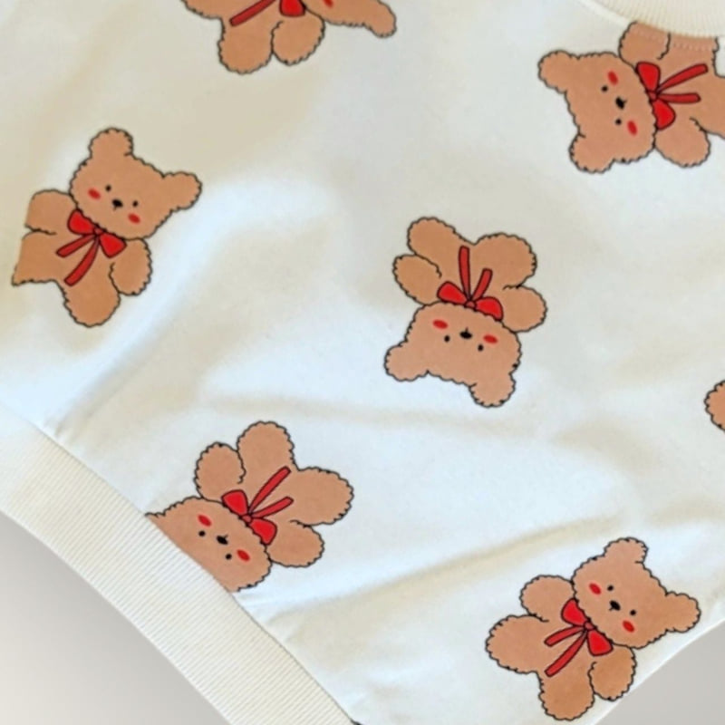 Moran - Korean Children Fashion - #minifashionista - Ribbon Bear Set - 12