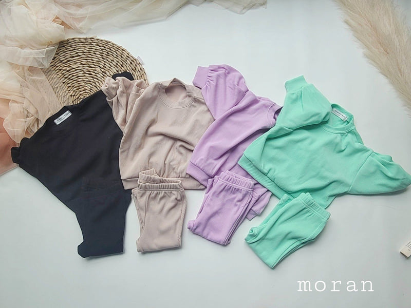 Moran - Korean Children Fashion - #minifashionista - Macaron Bootcut Set - 8