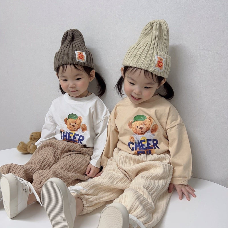 Moran - Korean Children Fashion - #prettylittlegirls - Bear Tee - 5