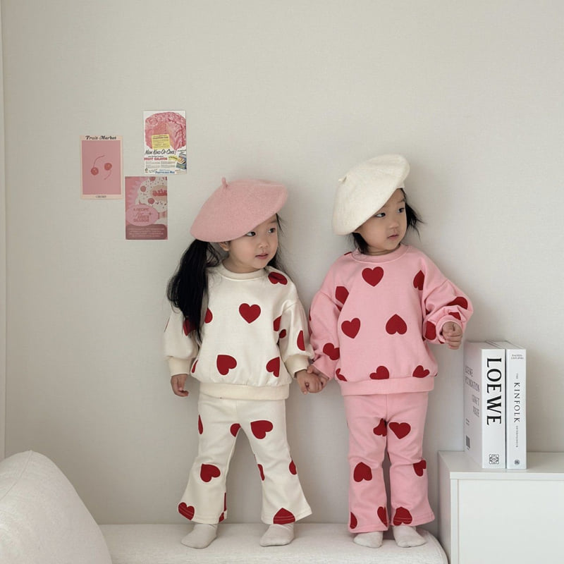 Moran - Korean Children Fashion - #prettylittlegirls - Love Bootcut Set