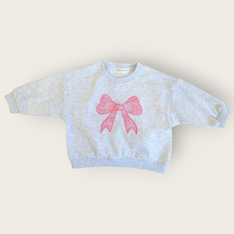 Moran - Korean Children Fashion - #stylishchildhood - Ribbon Sweatshirt - 9