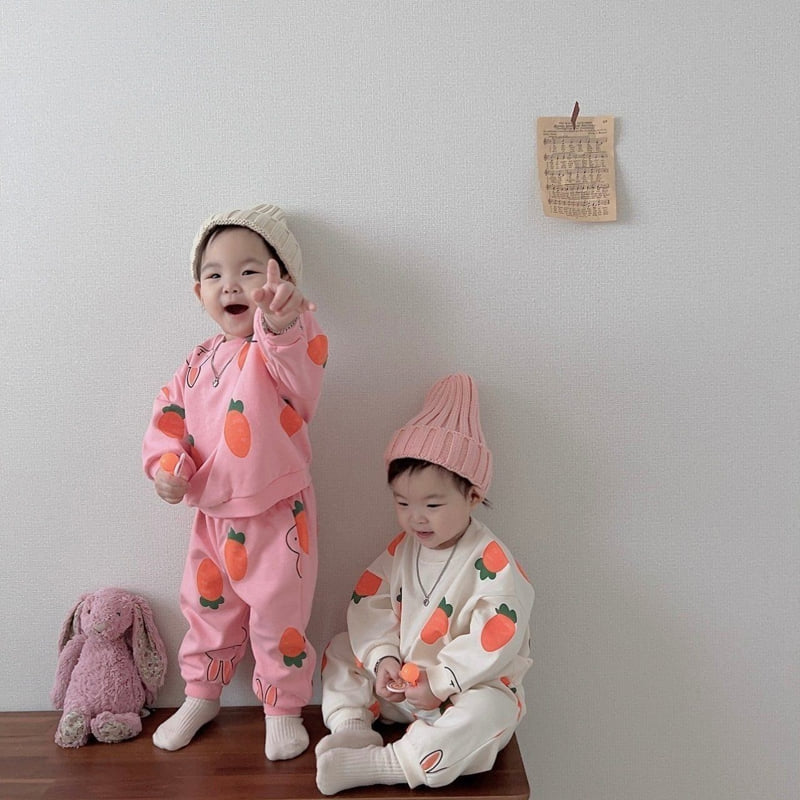 Moran - Korean Children Fashion - #todddlerfashion - Carrot Set - 3