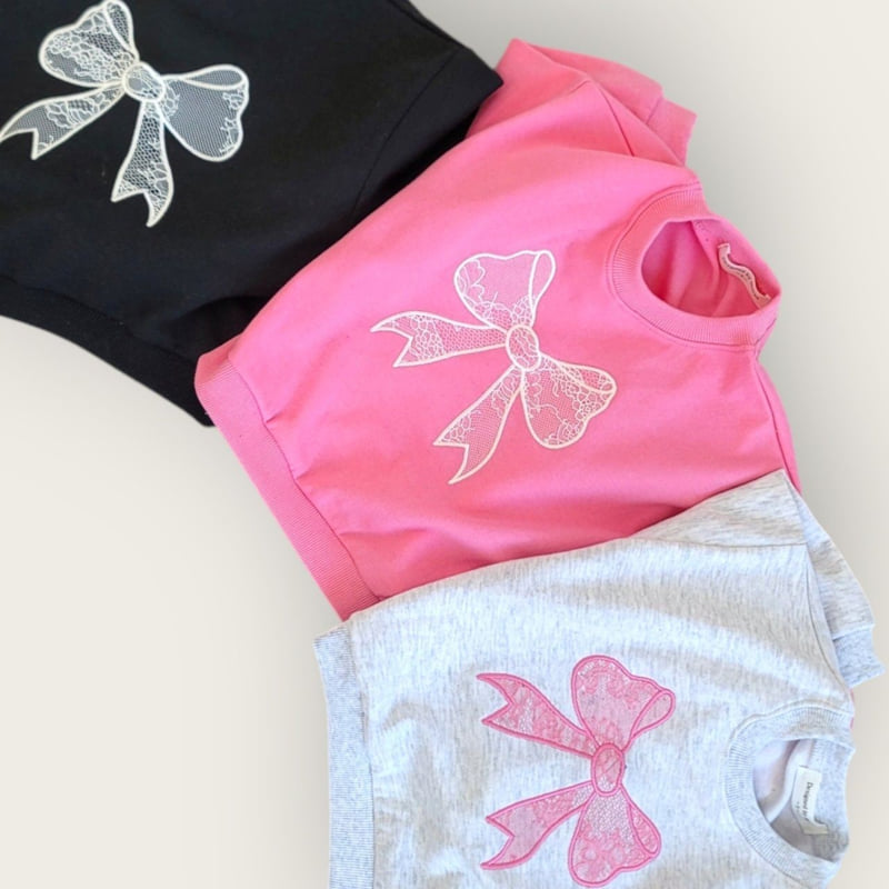 Moran - Korean Children Fashion - #todddlerfashion - Ribbon Sweatshirt - 7