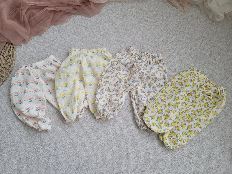Moran - Korean Children Fashion - #toddlerclothing - Wildflower Pants - 6