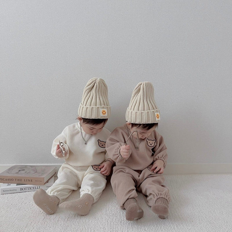 Moran - Korean Children Fashion - #toddlerclothing - Knit Bear Set - 5