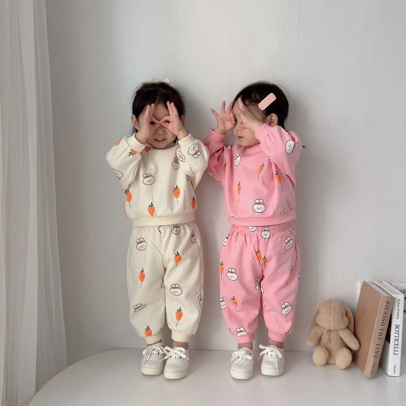 Moran - Korean Children Fashion - #toddlerclothing - Carrot Balloon Set - 3