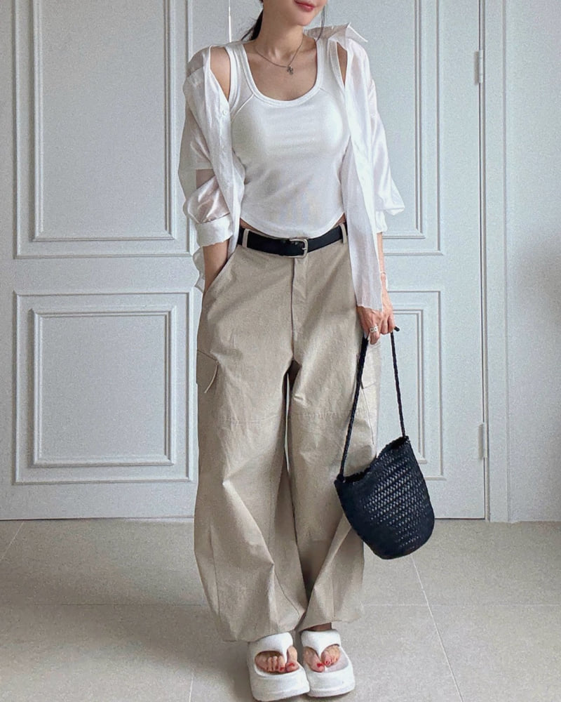 Moran Women - Korean Women Fashion - #momslook - Ob Pocket Wide Pants - 9
