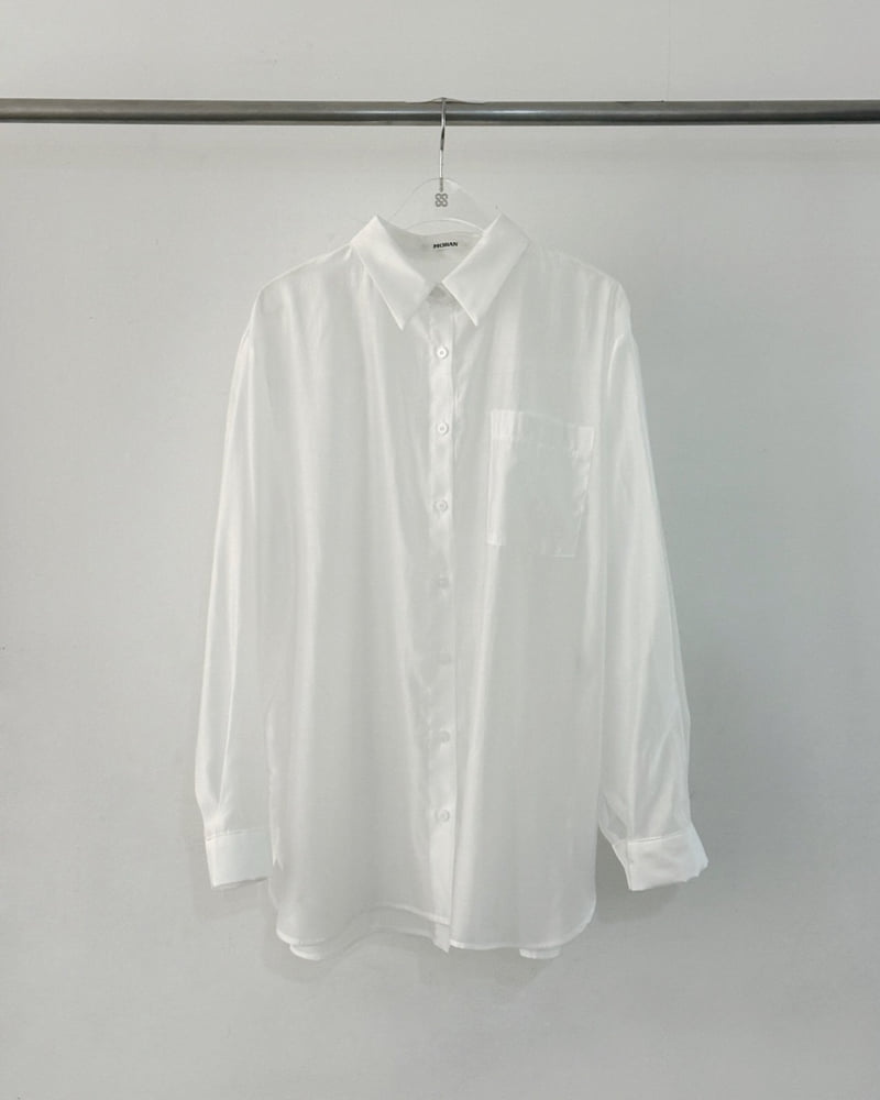 Moran Women - Korean Women Fashion - #momslook - Glow Tencel Shirt - 2