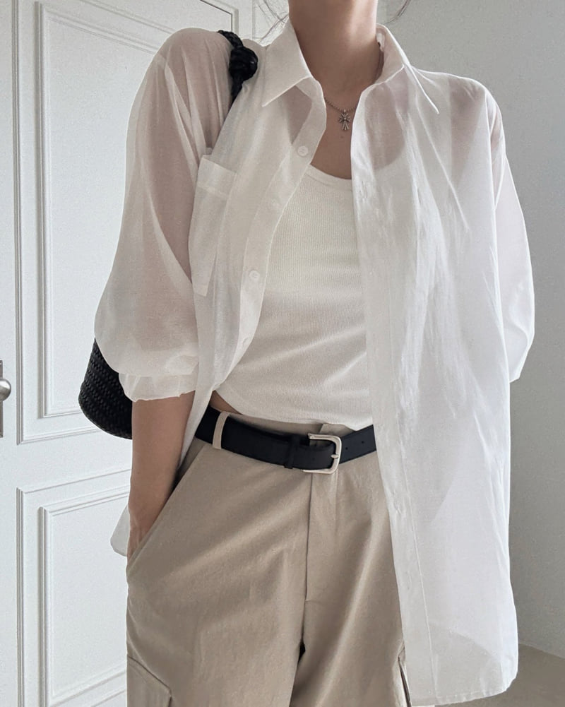 Moran Women - Korean Women Fashion - #momslook - Glow Tencel Shirt - 8