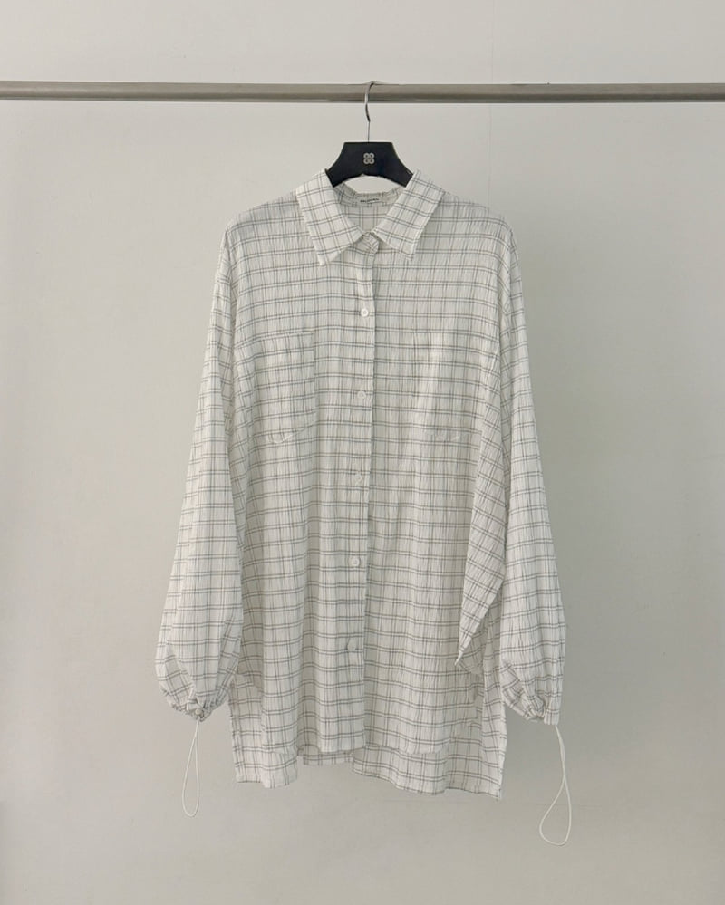 Moran Women - Korean Women Fashion - #momslook - From String Check Shirt - 5