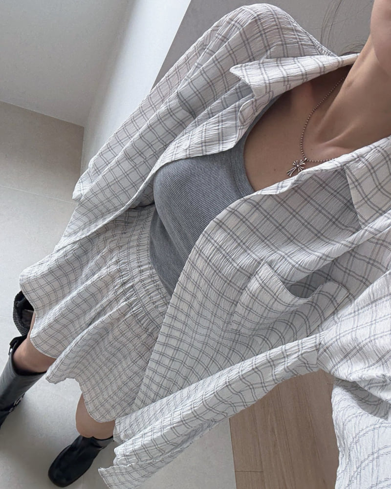 Moran Women - Korean Women Fashion - #momslook - From Check Half Pants - 6