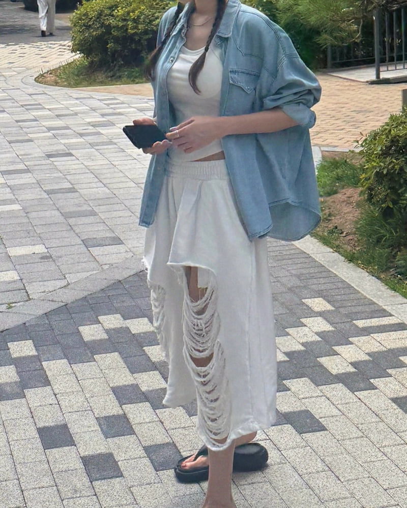 Moran Women - Korean Women Fashion - #momslook - Jenny Vintage Bermuda Pants - 9