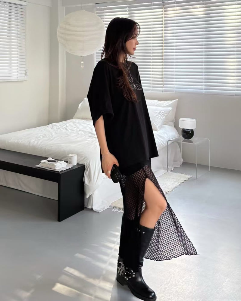 Moran Women - Korean Women Fashion - #momslook - Net Lace Skirt - 7