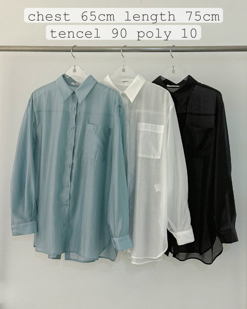 Moran Women - Korean Women Fashion - #thelittlethings - Glow Tencel Shirt