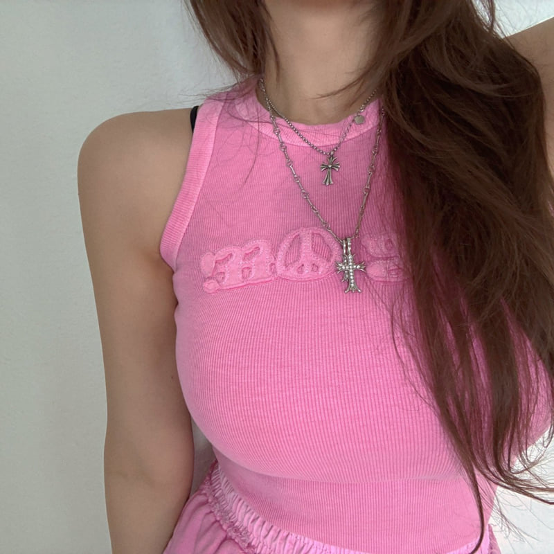 Moran Women - Korean Women Fashion - #thelittlethings - Log Off Pig Sleeveless - 10