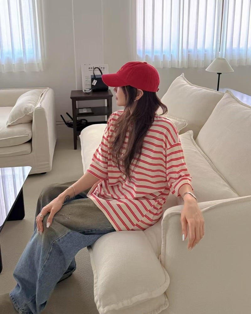 Moran Women - Korean Women Fashion - #thelittlethings - Leon Stripe Tee - 5