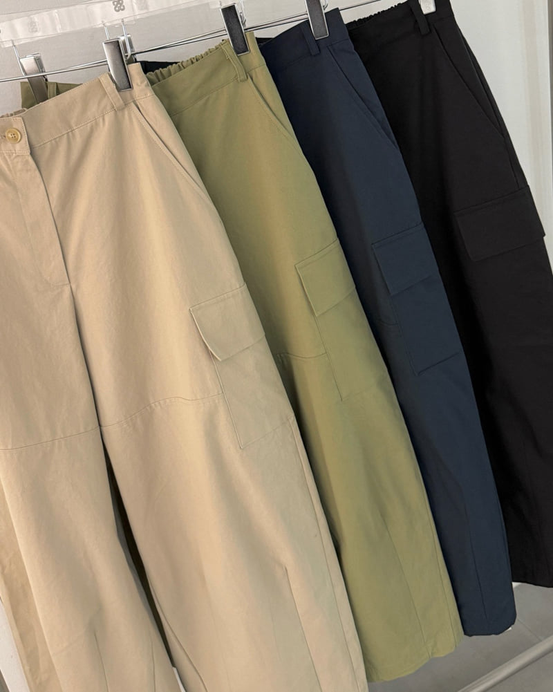 Moran Women - Korean Women Fashion - #momslook - Ob Pocket Wide Pants - 4