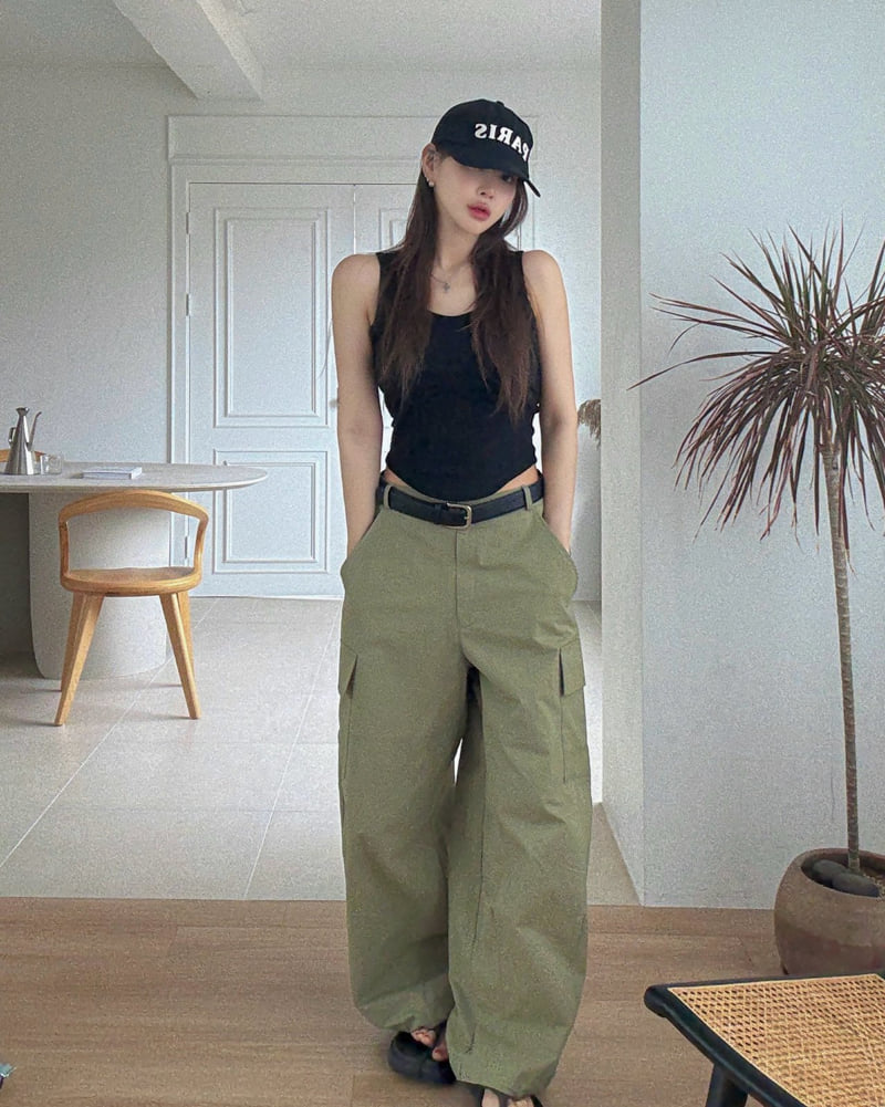 Moran Women - Korean Women Fashion - #womensfashion - Ob Pocket Wide Pants - 6