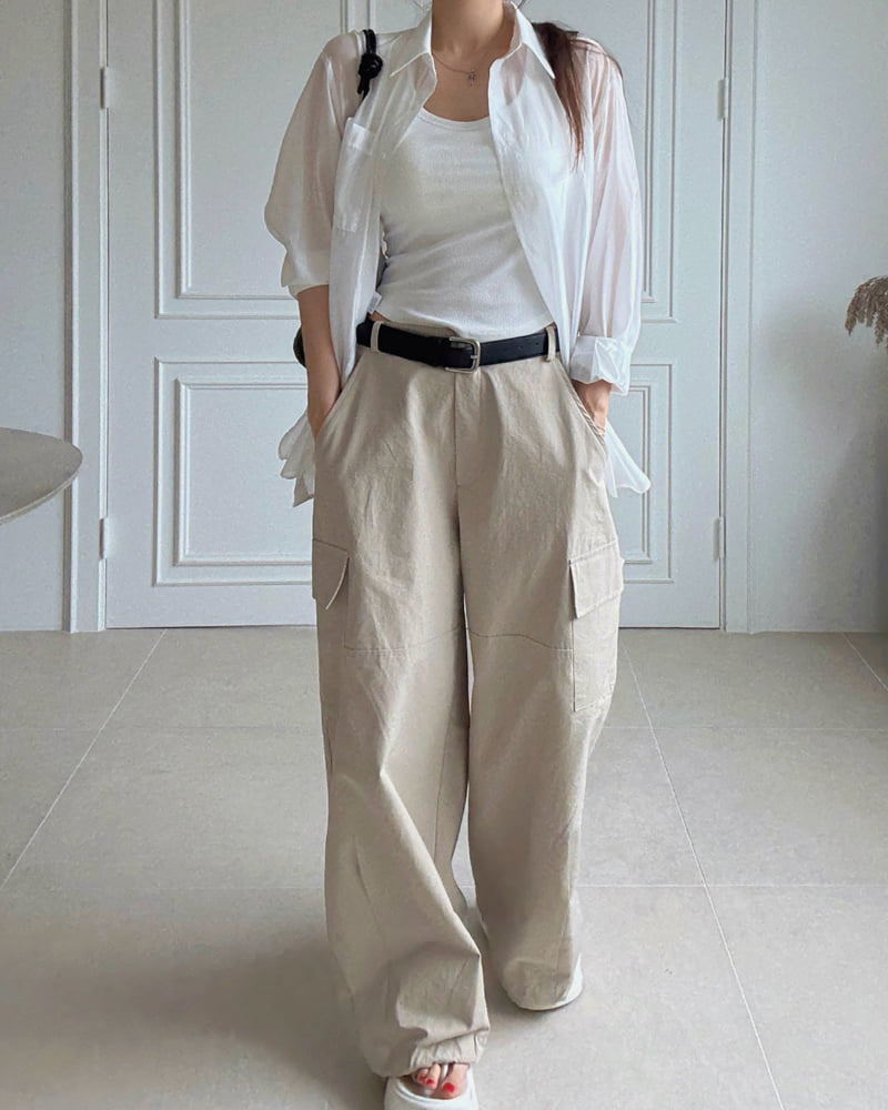 Moran Women - Korean Women Fashion - #womensfashion - Ob Pocket Wide Pants - 8