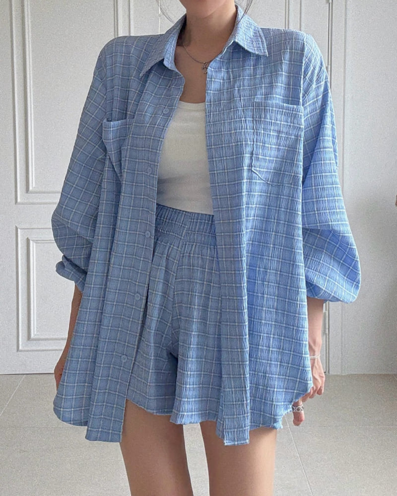 Moran Women - Korean Women Fashion - #womensfashion - From String Check Shirt - 10