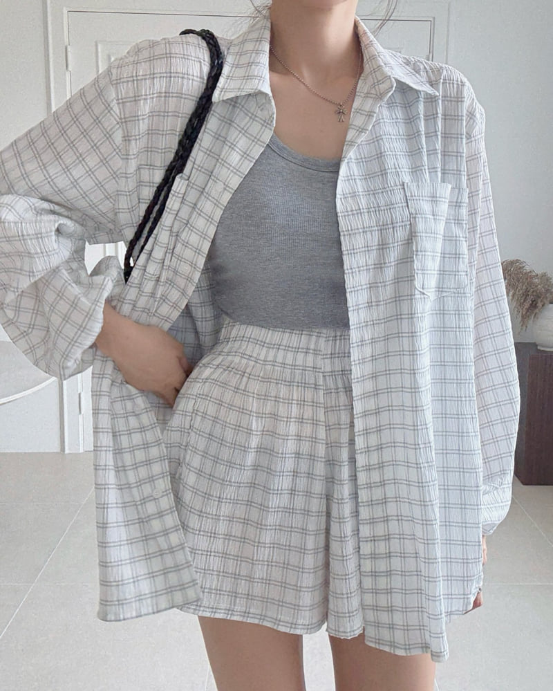 Moran Women - Korean Women Fashion - #womensfashion - From Check Half Pants - 7