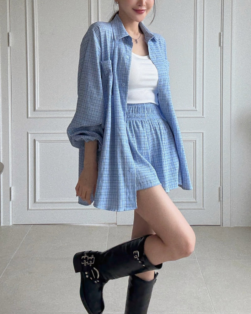 Moran Women - Korean Women Fashion - #womensfashion - From Check Half Pants - 9