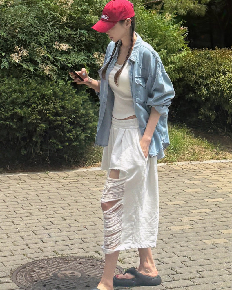 Moran Women - Korean Women Fashion - #womensfashion - Jenny Vintage Bermuda Pants - 8