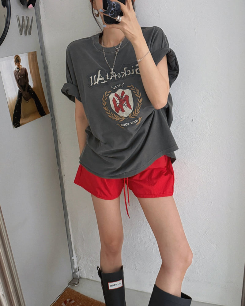 Moran Women - Korean Women Fashion - #womensfashion - New York Pig Short Sleeve Tee - 11