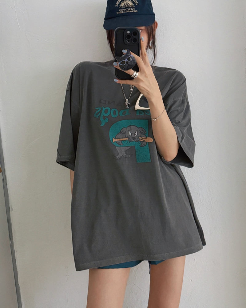 Moran Women - Korean Women Fashion - #womensfashion - Seal Pig Short Sleeve Tee - 9
