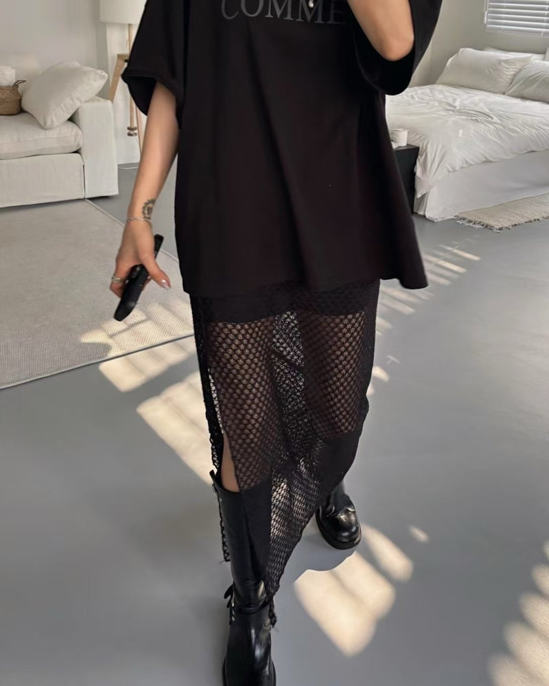 Moran Women - Korean Women Fashion - #womensfashion - Net Lace Skirt - 8
