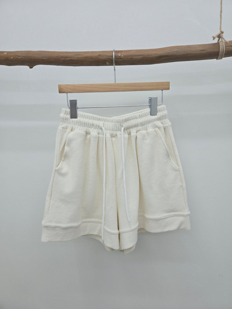 Most - Korean Women Fashion - #pursuepretty - Terry Half Pants - 2