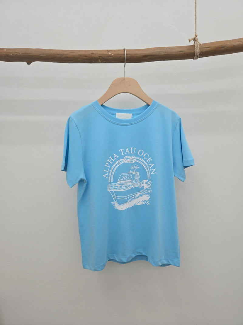 Most - Korean Women Fashion - #shopsmall - Ocean Tee - 3