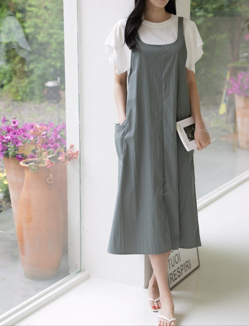 Mu - Korean Women Fashion - #momslook - Roll One-piece - 3