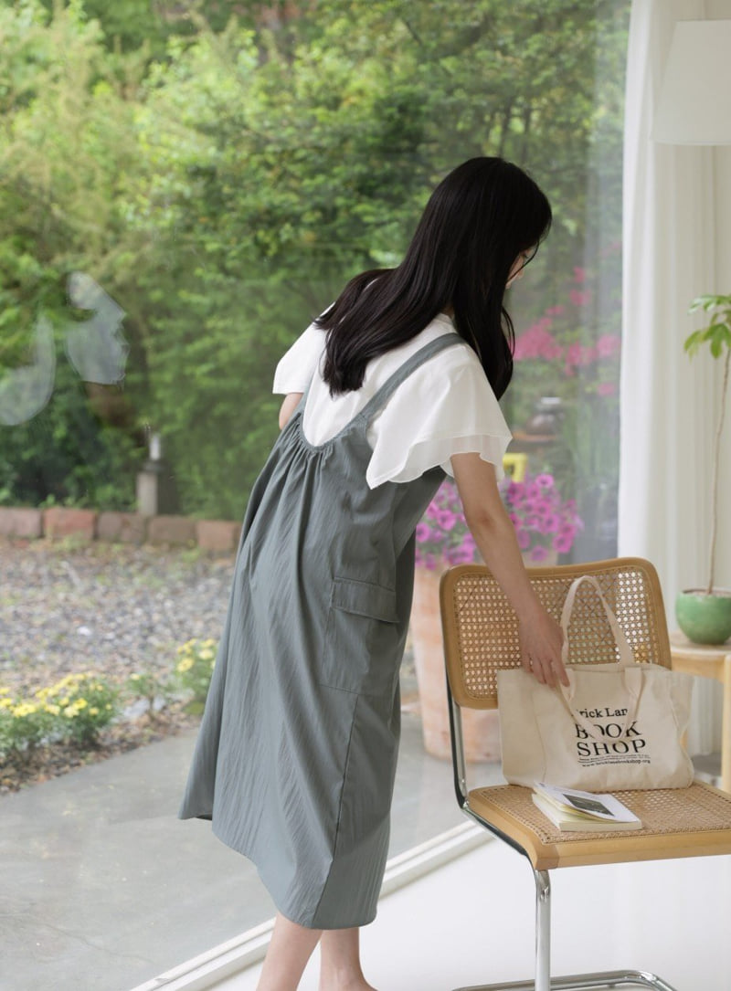 Mu - Korean Women Fashion - #momslook - Roll One-piece - 5