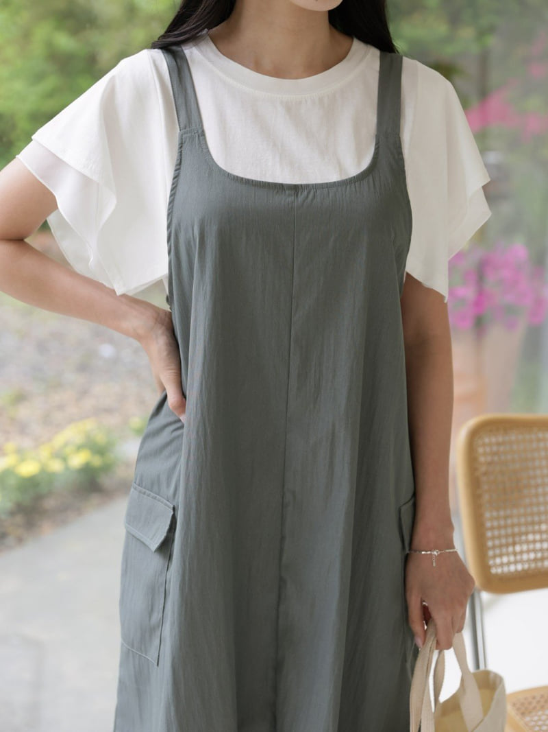 Mu - Korean Women Fashion - #momslook - Roll One-piece - 9
