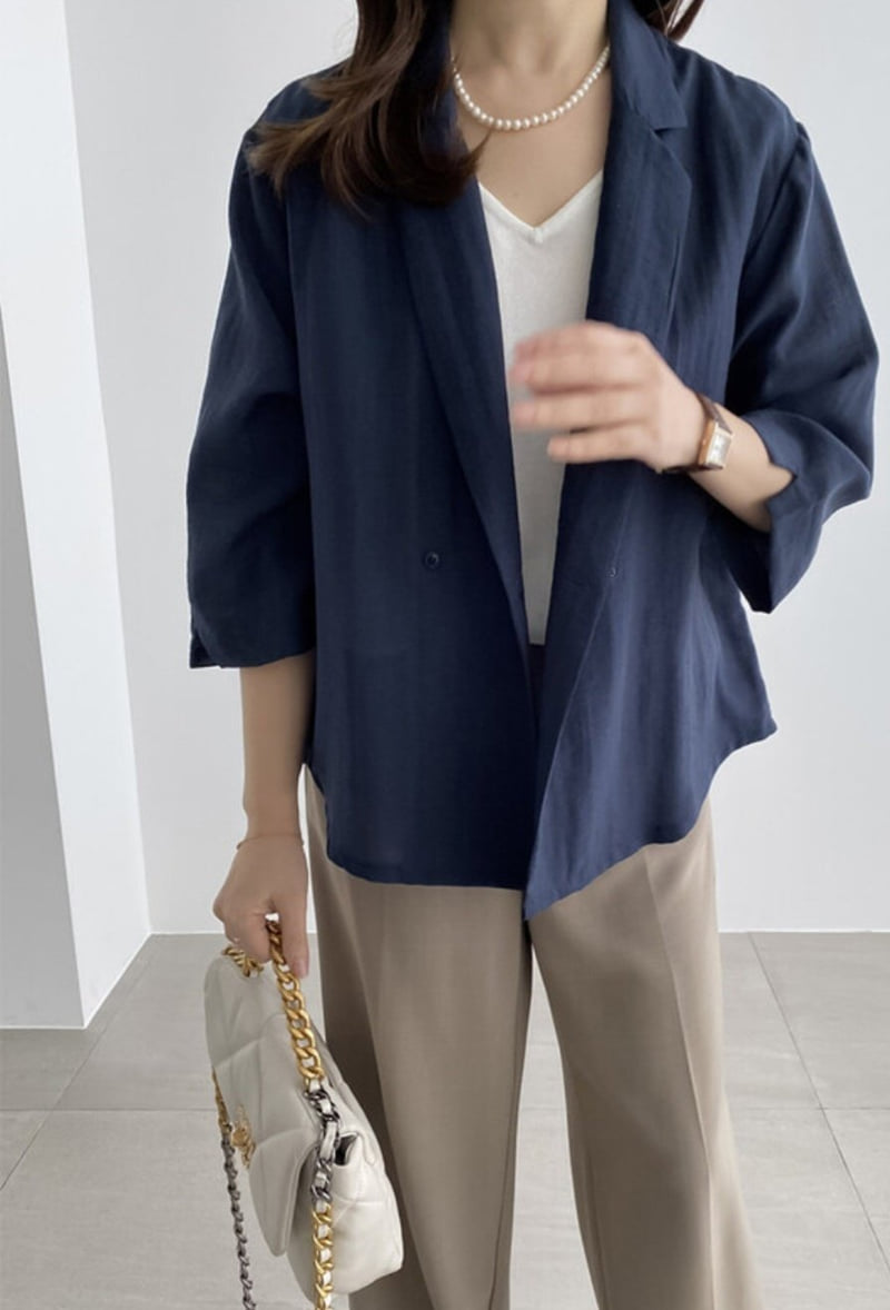 Mu - Korean Women Fashion - #momslook - Laven Linen Jacket Cardigan - 12