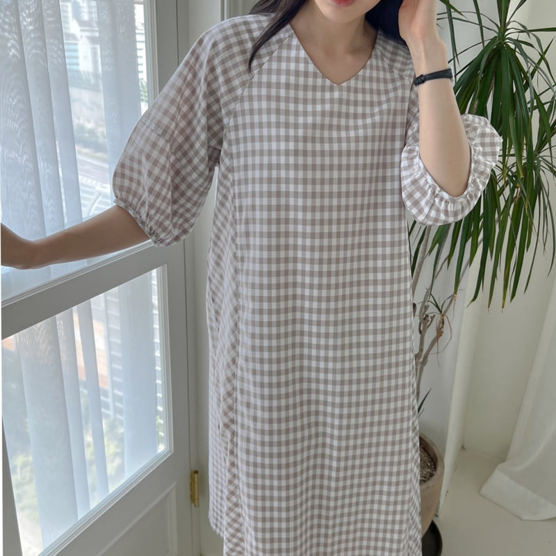 Mu - Korean Women Fashion - #momslook - Chess One-piece - 10